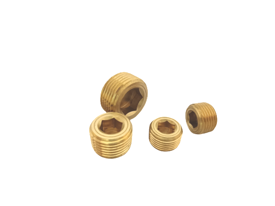 Best Selling Brass Block Head Male Thread Hex Socket Pipe Plug