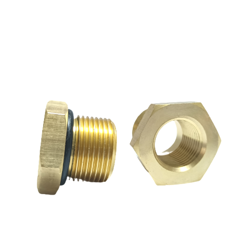 Manufacturer Brass Reducer Fitting Brass Hex Bushing With O Ring Seal