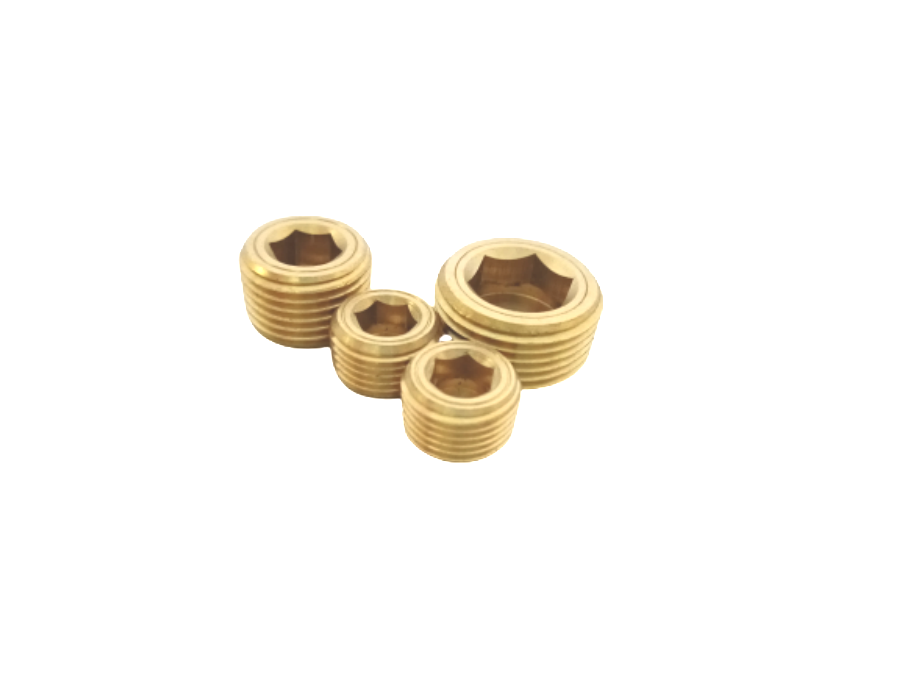 Best Selling Brass Block Head Male Thread Hex Socket Pipe Plug