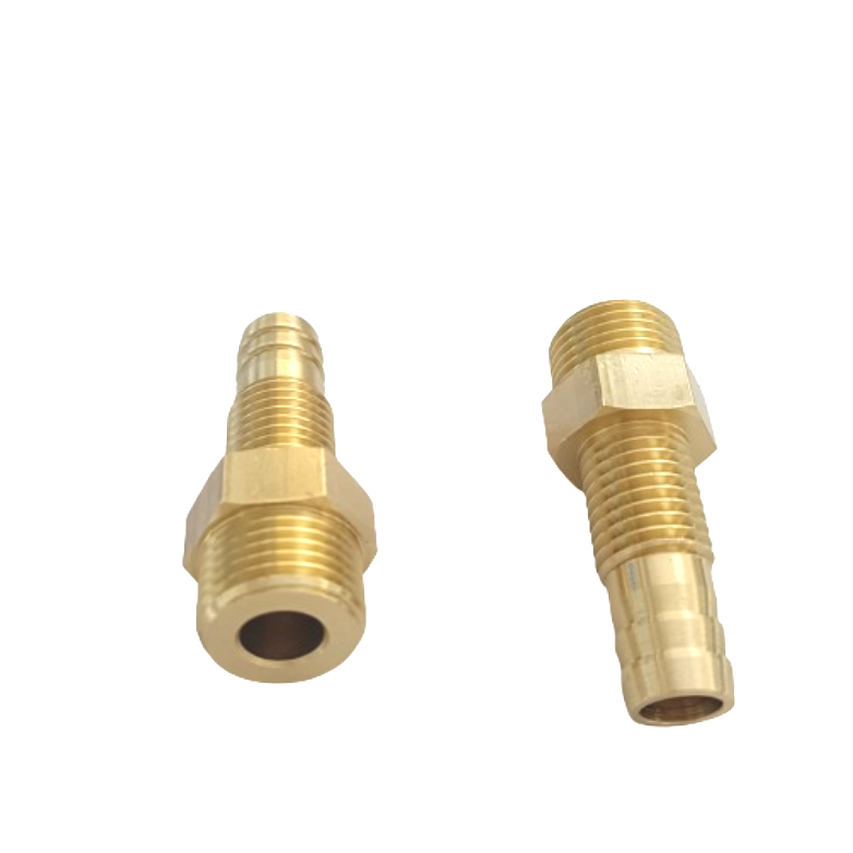 OEM Available Hose Barb Fitting Bulkhead Brass Barbed Tube Pipe Fitting Coupler Connector for Plastic Hoses