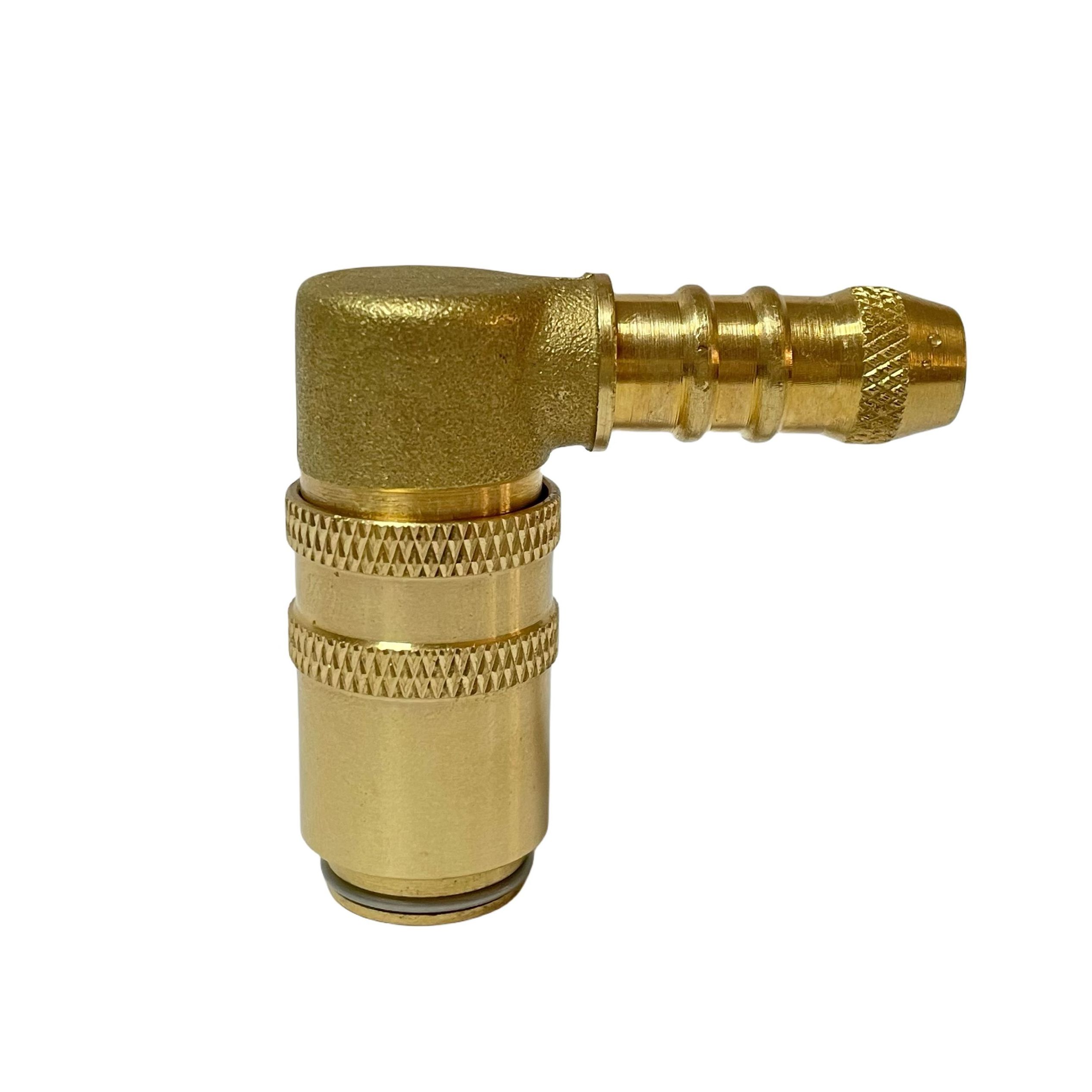 mold cooling nozzle TZ80/9/90 90 degree elbow shut off female brass fast quick connection air hose coupling with valve