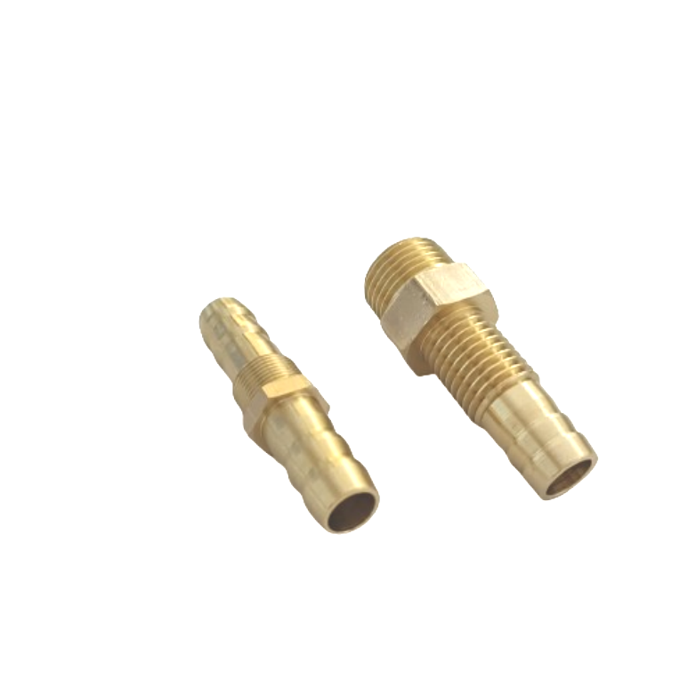 OEM Available Hose Barb Fitting Bulkhead Brass Barbed Tube Pipe Fitting Coupler Connector for Plastic Hoses