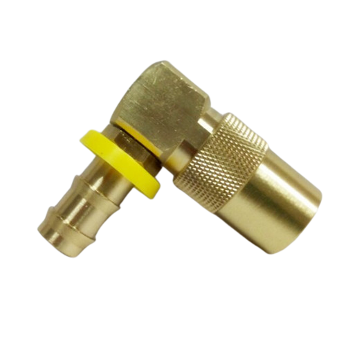 Stainless Steel Die Forged Right Angle 90 Degree Elbow External Thread  High Pressure Ferrule British Pipe Joint With Yellow