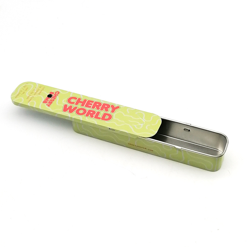 slide CR tin with insert 100% recyclable child-resistant CR sliding tin single packaging