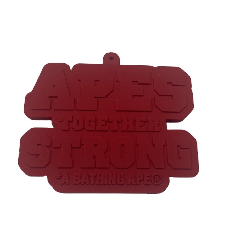 OEM DIY English Letters PVC Soft Glue Silicone Epoxy Rubber Clothing Label Accessories Clothing Logo Patches