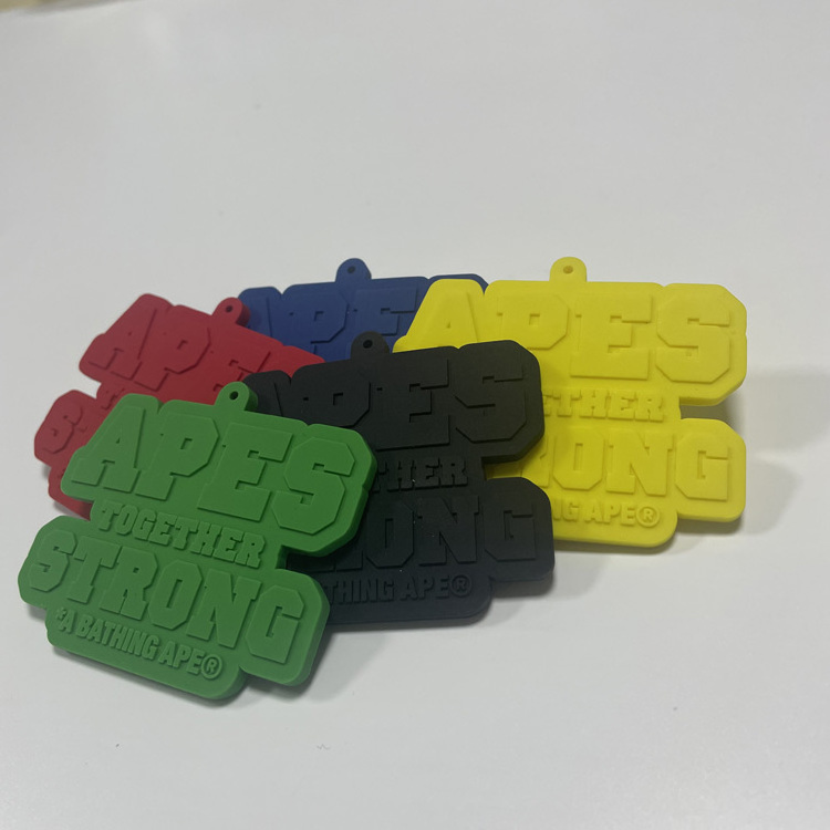 OEM DIY English Letters PVC Soft Glue Silicone Epoxy Rubber Clothing Label Accessories Clothing Logo Patches