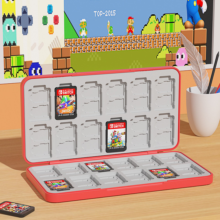 Custom Game Cartridge Holders Hard Carrying Case For Organizing S-witch Games Sd Memory Cards