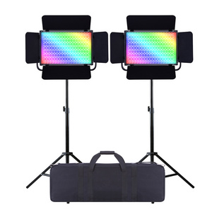 Tolifo Factory Photography Lighting 60W RGB LED Video Film Studio Photo Panel Light with Remote Carry Bag