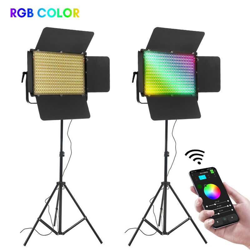 TOLIFO 2700K-10000K 168W Film Video Lighting RGB Photography Studio Equipment APP DMX Continuous LED Photo Light Panel