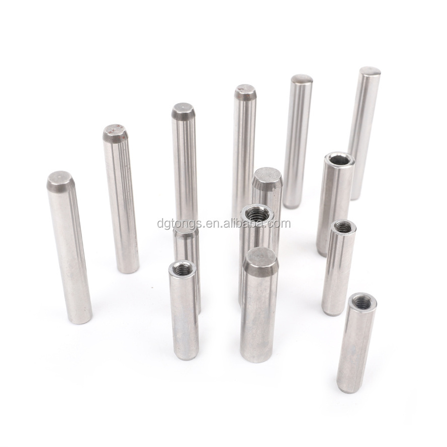 Top Sell SUJ2 material Carbide stepped Dowel Threaded Locating Pin For Punching