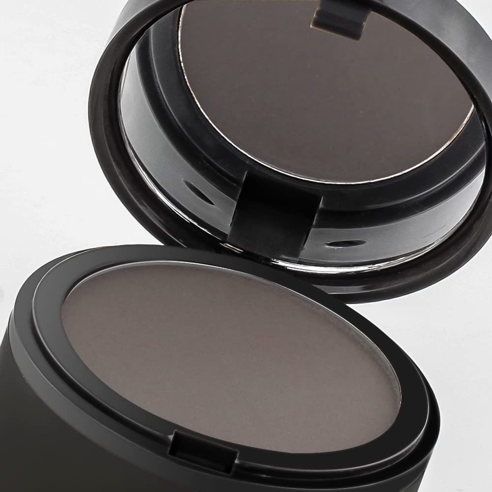 Private Label  Root Touch Up Dark Brown Hair Powder Hairline Shadow Powder Puff Stick For Thinning Hair