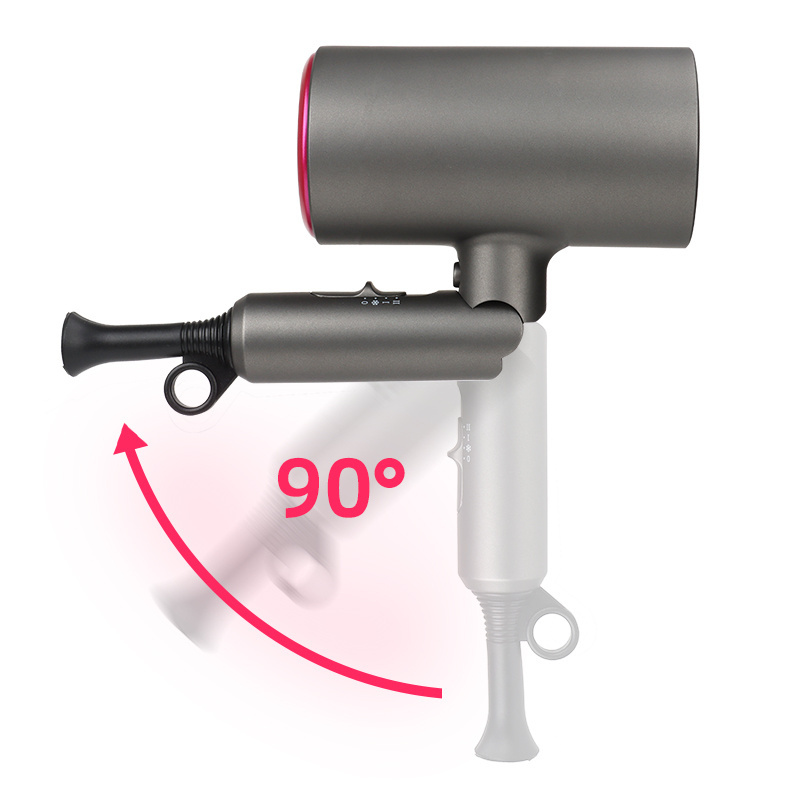 Factory Wholesale Professional 1800W Powerful Hairdryer Travel Foldable Handle Hot Cold Wind Negative Ionic Hair Dryer