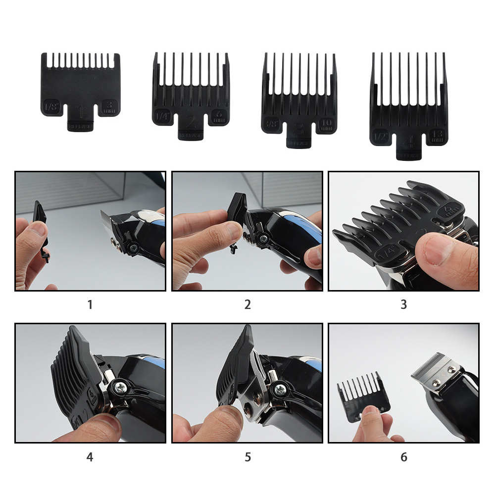 High Quality LCD Power Display Electric Cordless All Metal Barber Professional Powerful Hair Clipper Trimmer