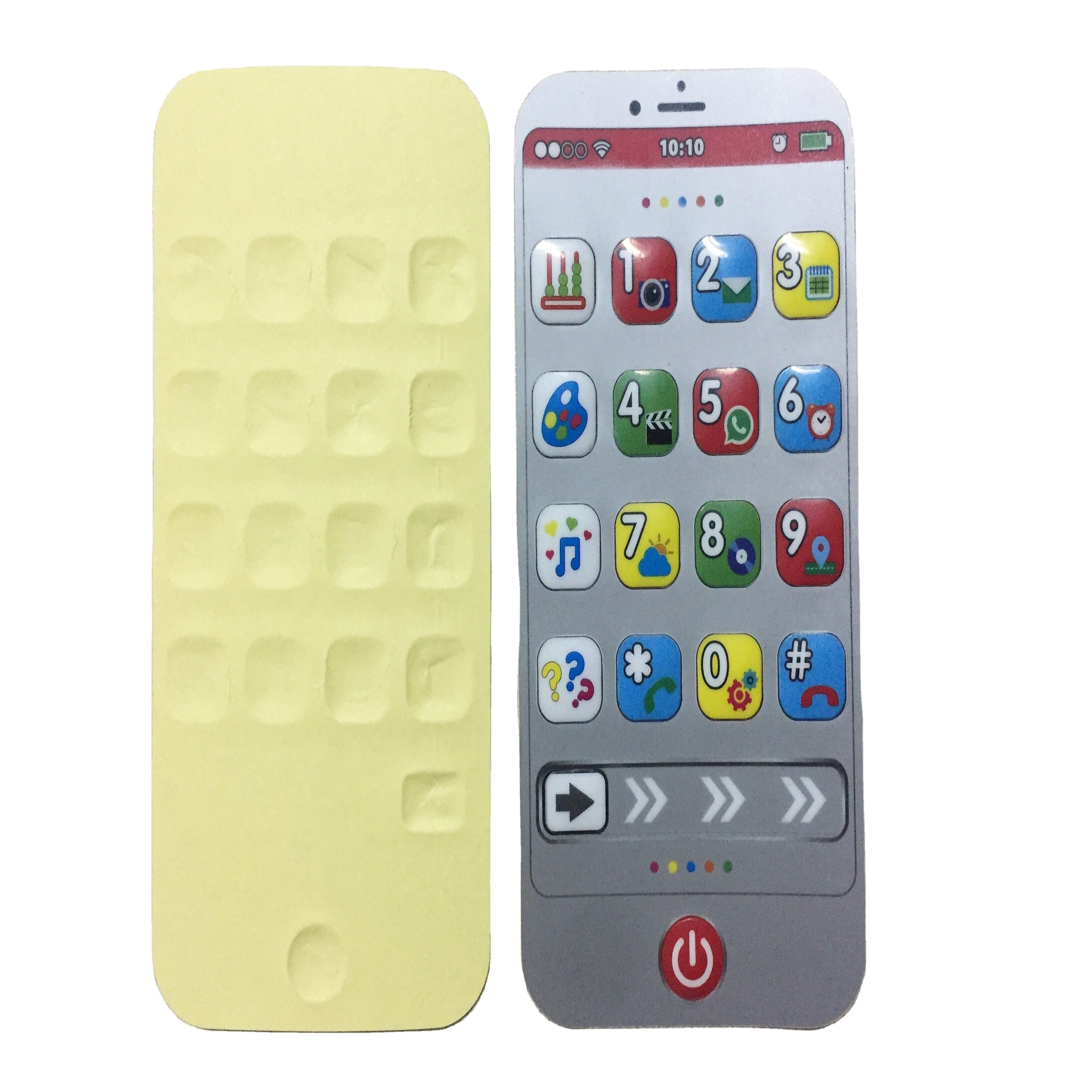 Customizable Digital Printed 0.125mm Glossy PET Material Membrane Front Panel Graphic Overlay 3M Adhesive Toy Keypad Application