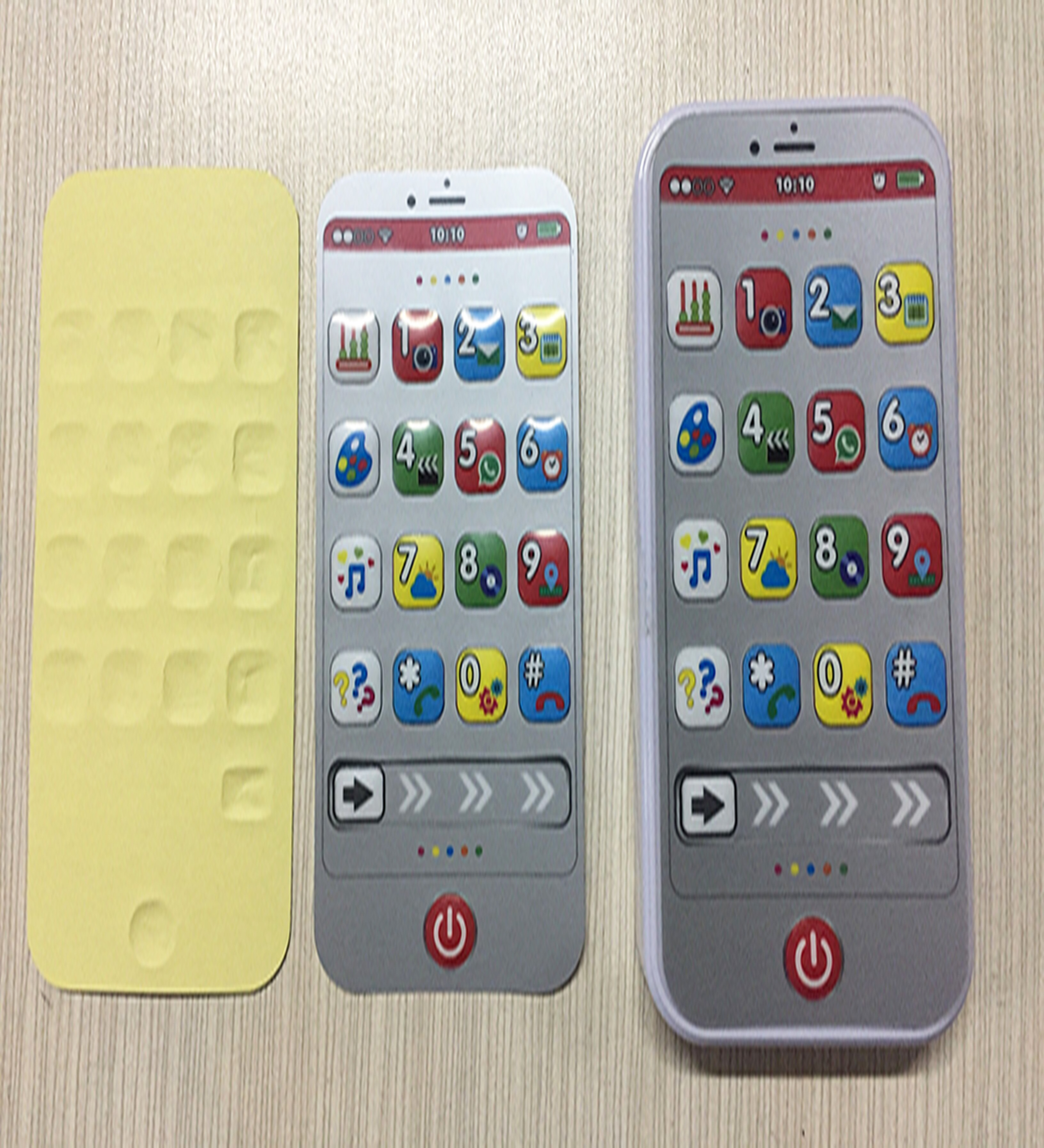 Customizable Digital Printed 0.125mm Glossy PET Material Membrane Front Panel Graphic Overlay 3M Adhesive Toy Keypad Application