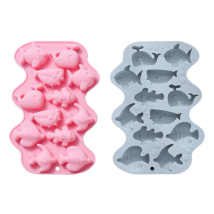 BPA Free Food Grade Silicone Candy Mold Fish Shape Chocolate Mold Silicone