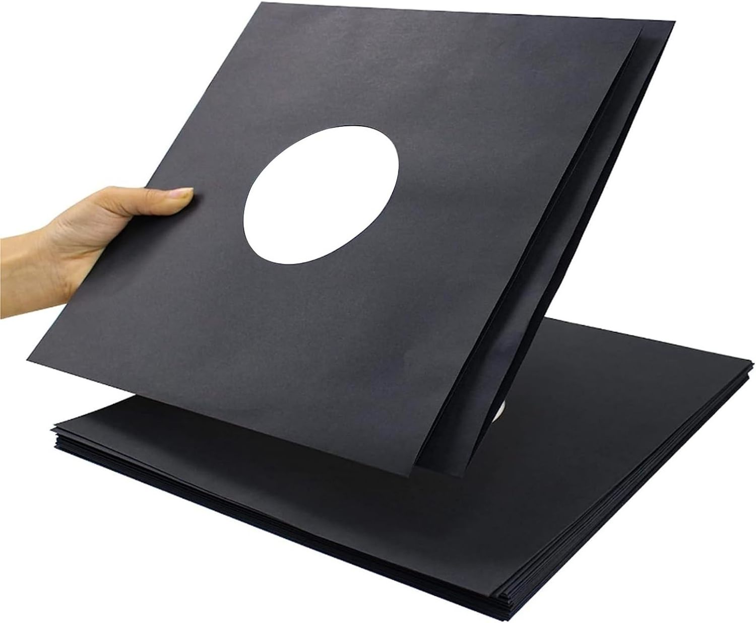 Vinyl Record Sleeves 350gsm Blank Album Jackets Cardboard LP Vinyl Jacket Covers for Collections Storage