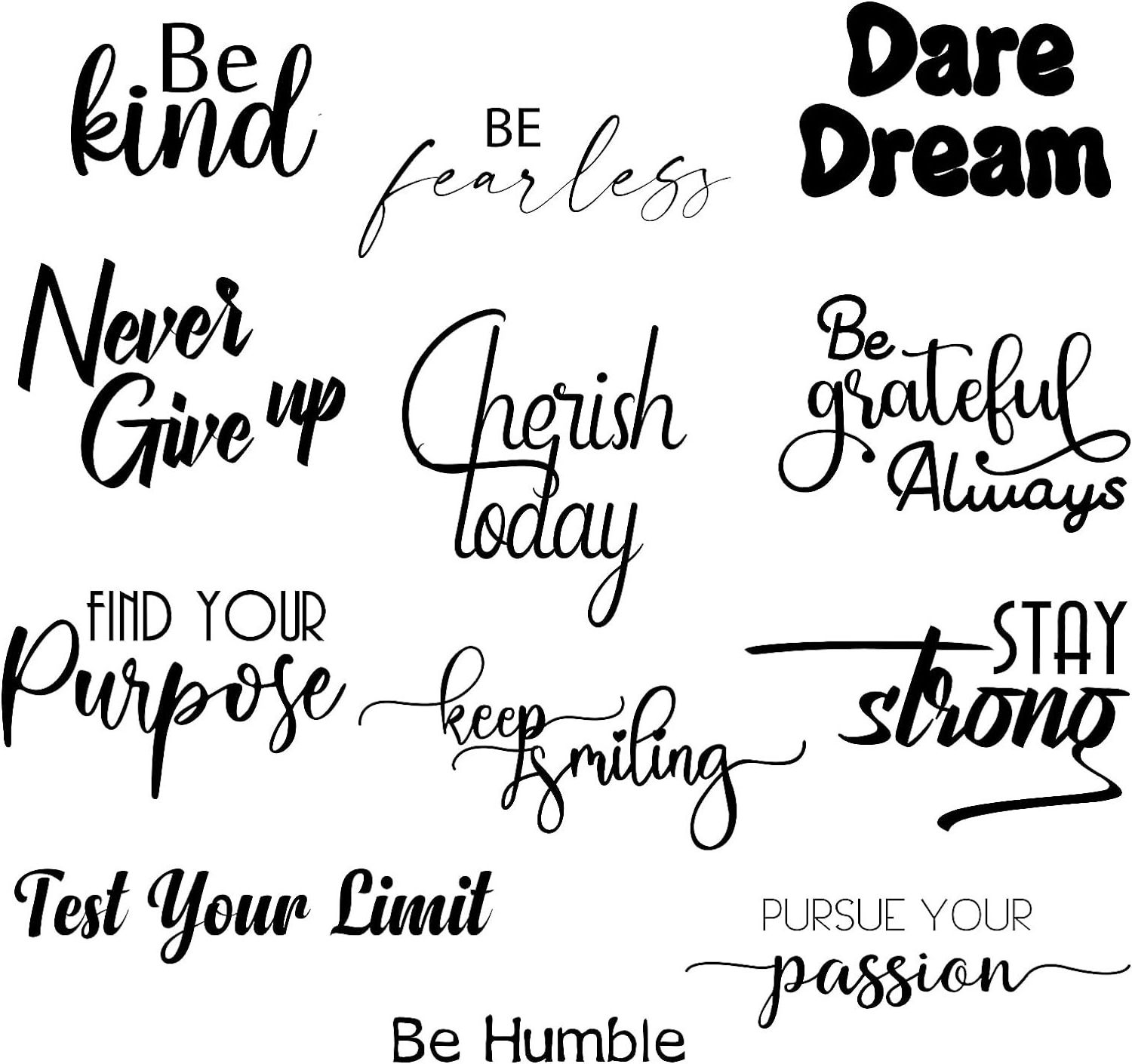 Inspirational Wall Decals Stickers, Classroom Vinyl Decals for Walls ,Motivational Saying Positive Wall Stickers for Bedroom