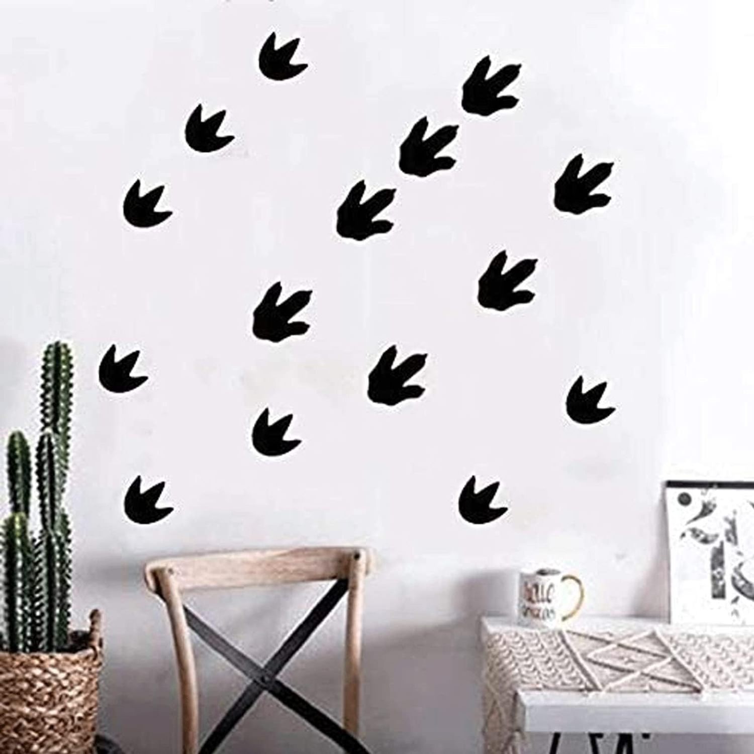 Dinosaur Footprints Decals Removable Peel and Stick Wall Stickers Baby Nursery Removable Wall Decor Decals