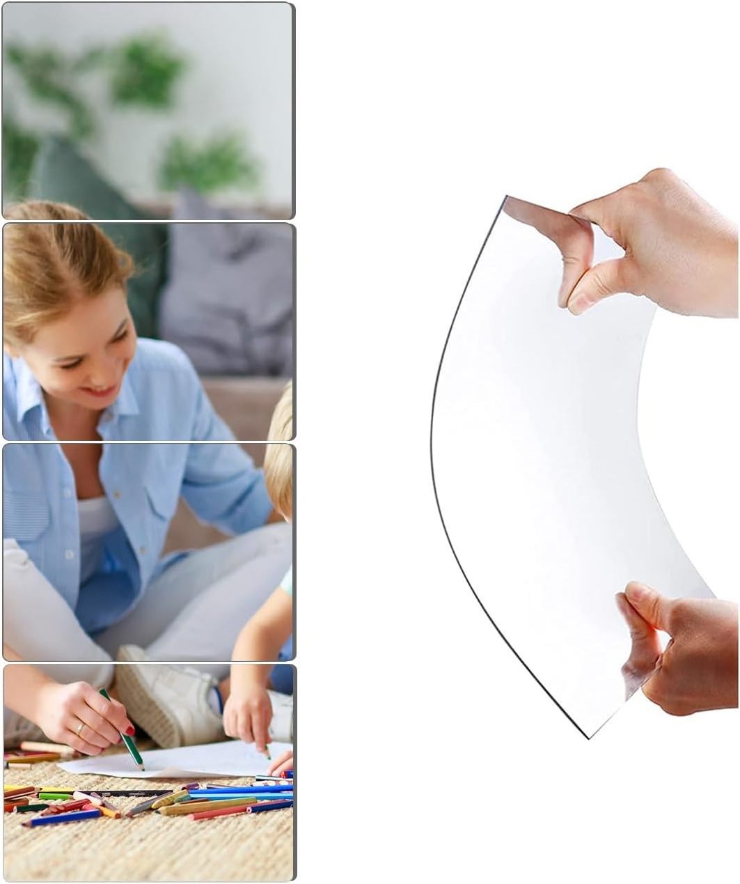 Custom Soft Acrylic Glass 3D Self Adhesive Mirror Stickers Decor Wall Stickers