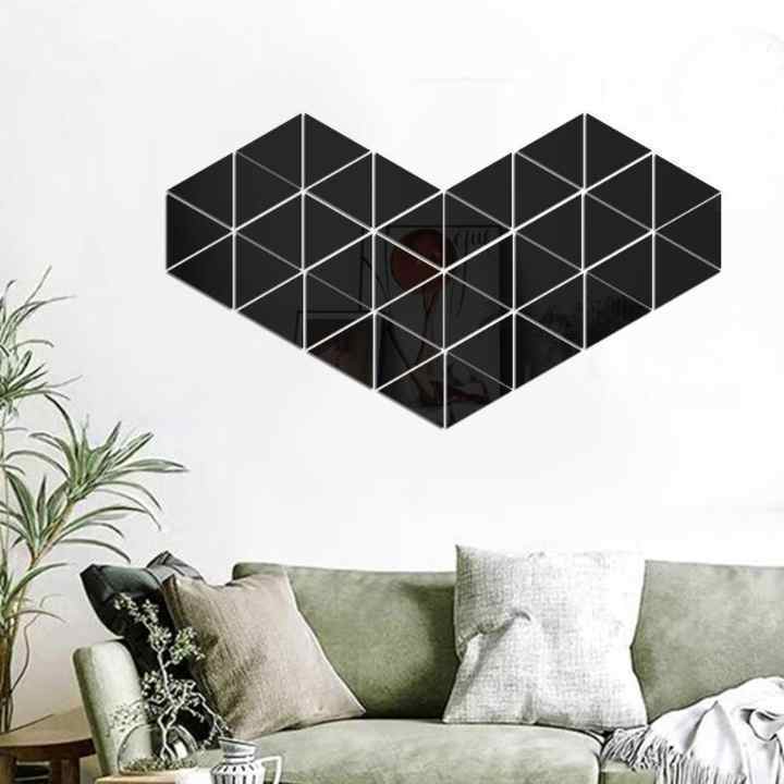 Removable Acrylic Wall Mirror Stickers Honeycomb Mirror Sticker Hexagon Mirror Wall Stickers for Living Room