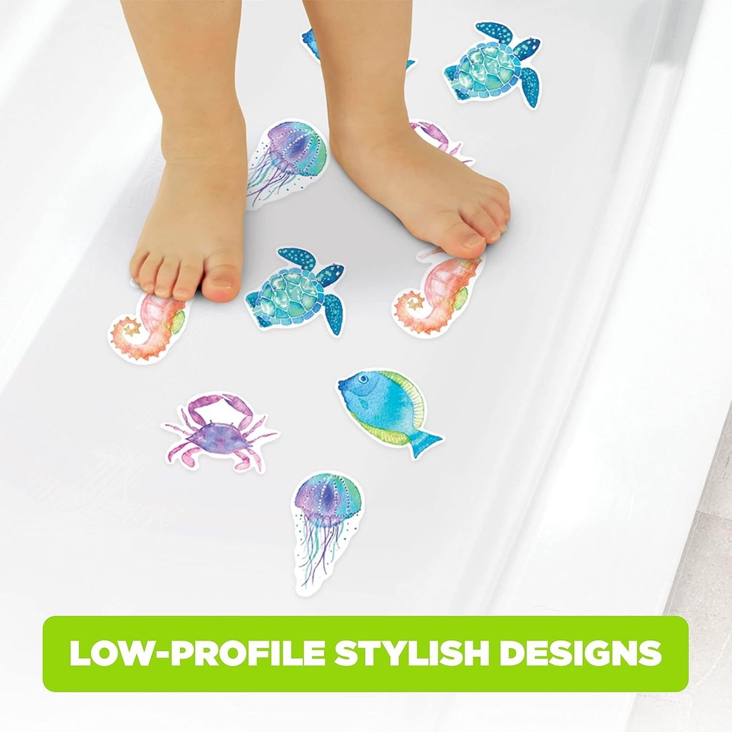 Custom New Cartoon Non Slip Bathroom Stickers Bathtub Adhesive Sticker Decals Anti Slip Sticker for Kids