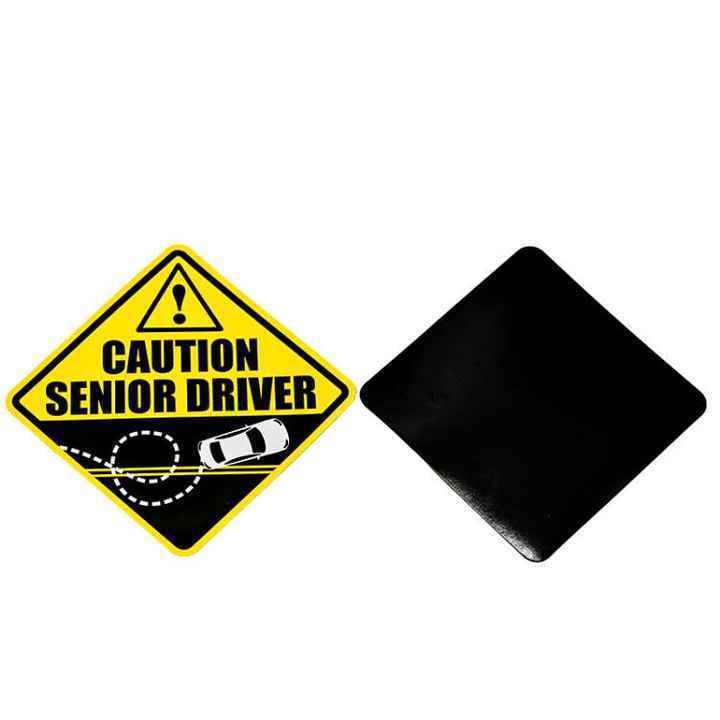 Custom Magnetic Safty Car Stickers Caution Magnet Sticker Reflective Decals For Cars