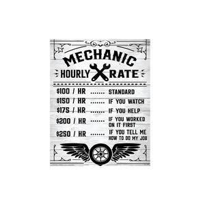 Wholesale Carpenter Hourly Rate Retro Funny Metal Sheet Signs Wall Decoration