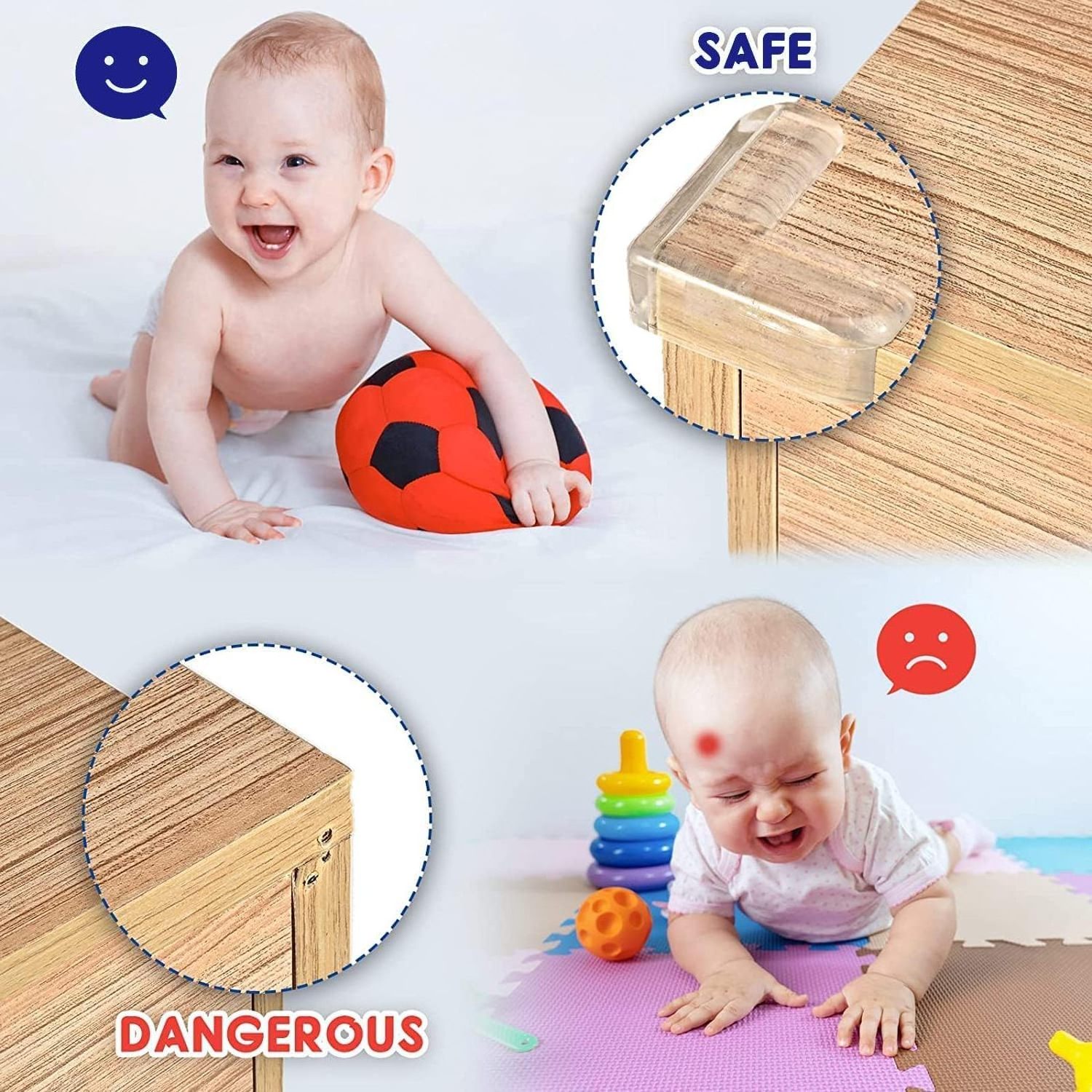 Wholesale Baby Safety Edge Protector Clear Furniture Corner Guards Stylish Picture Frame Corner Protectors