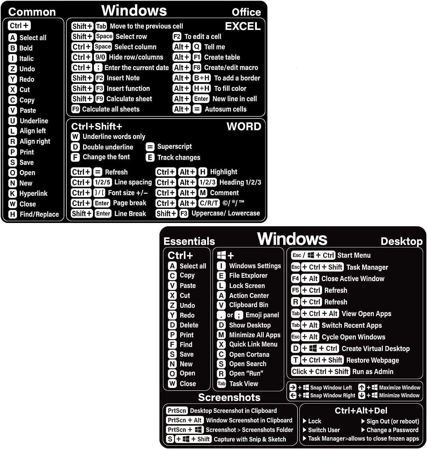 Wholesale Laptop Reference Keyboard Word High Quality Shortcuts Stickers Decorative Stickers Labels