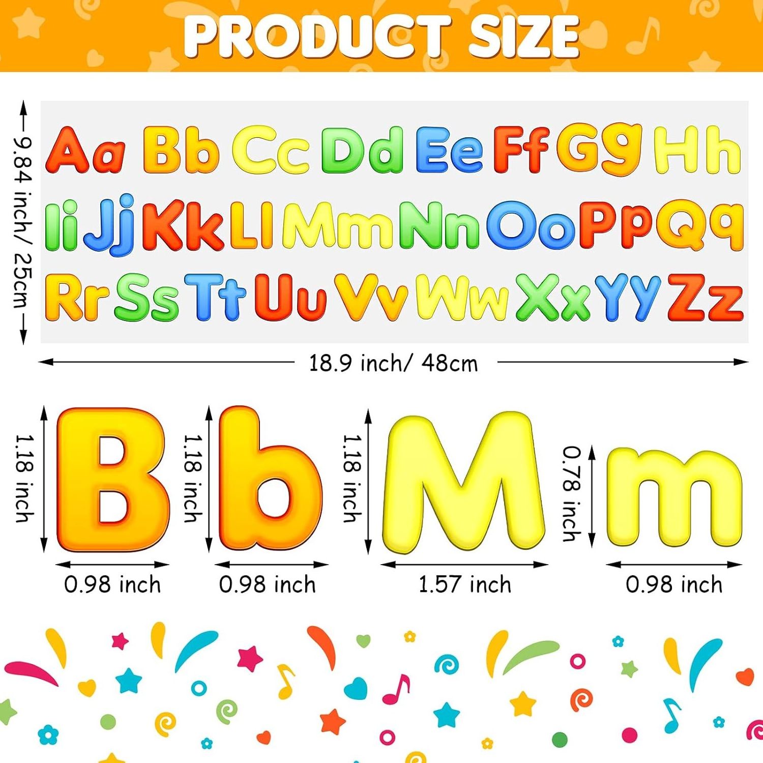 Alphabet Thick Gel Window Clings Reusable Glass Window Stickers for Kids Home Office Wall Decor School Party Supplies