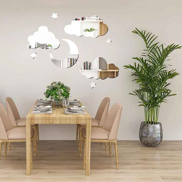 Acrylic Wall Decals Wall Stickers 3d Home Decoration for Bed Room Wall Mirror Sticker