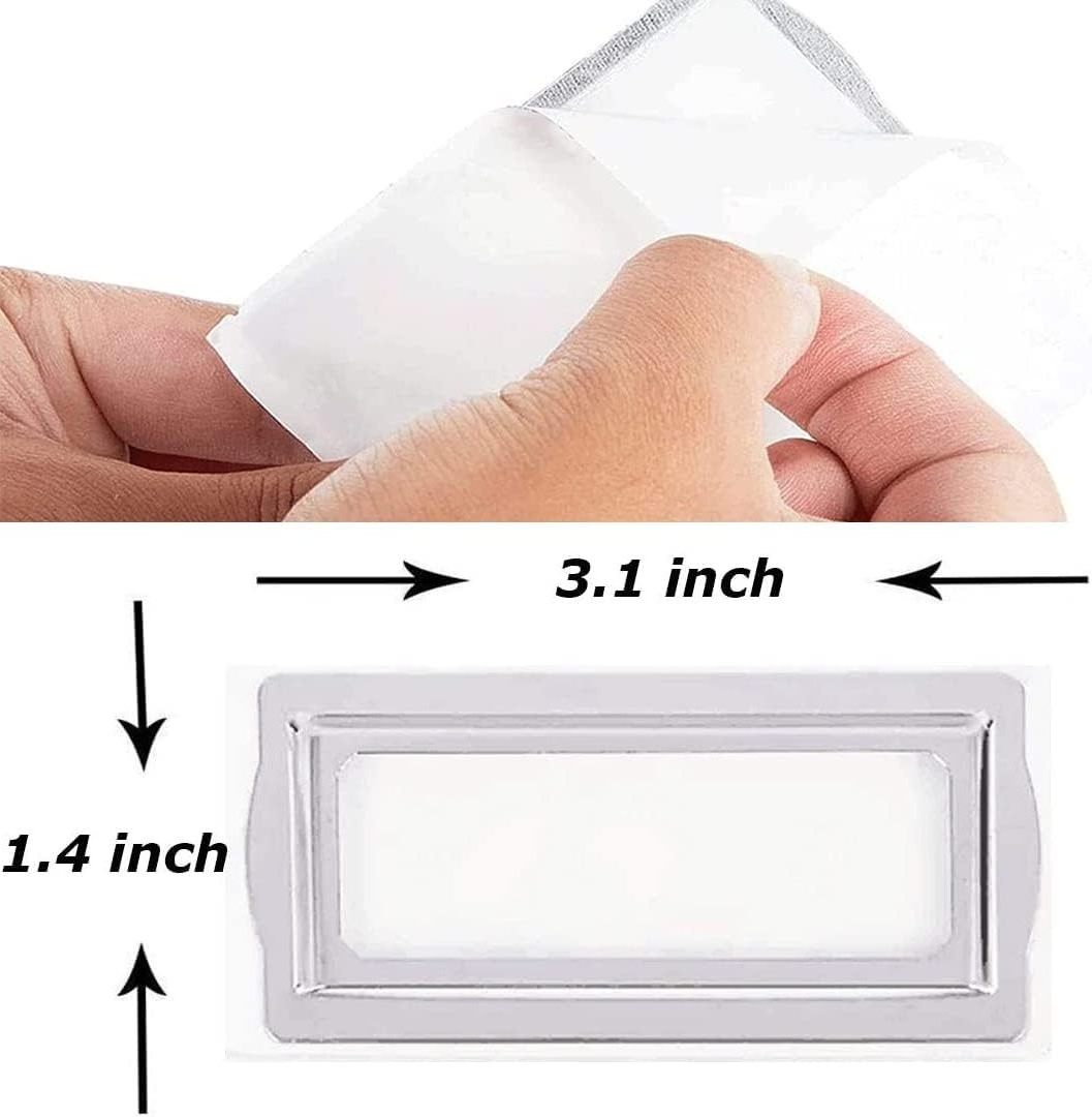 Wholesale Self Adhesive Metal Drawer Label Office File Pull Frame Tag Label Holder For Box