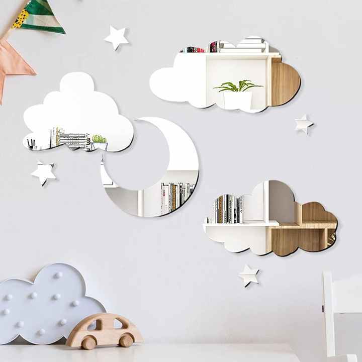 Acrylic Wall Decals Wall Stickers 3d Home Decoration for Bed Room Wall Mirror Sticker