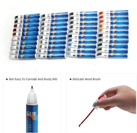 20 Colors Car Auto Scratch Filler Repair Cover Pen Waterproof Tire Wheel Paint Repair Marker Pen Non-Toxic Car Paint Refresh