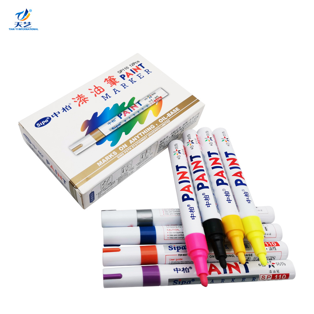 Sipa 3 Pack Tire Paint Pen Marker Lettering Permanent Waterproof Ink for Car Vehicle Motorcycle Tyre