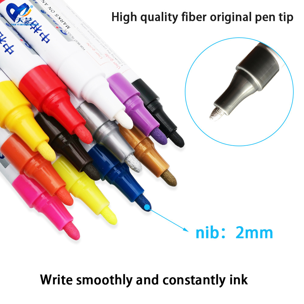 Sipa 3 Pack Tire Paint Pen Marker Lettering Permanent Waterproof Ink for Car Vehicle Motorcycle Tyre