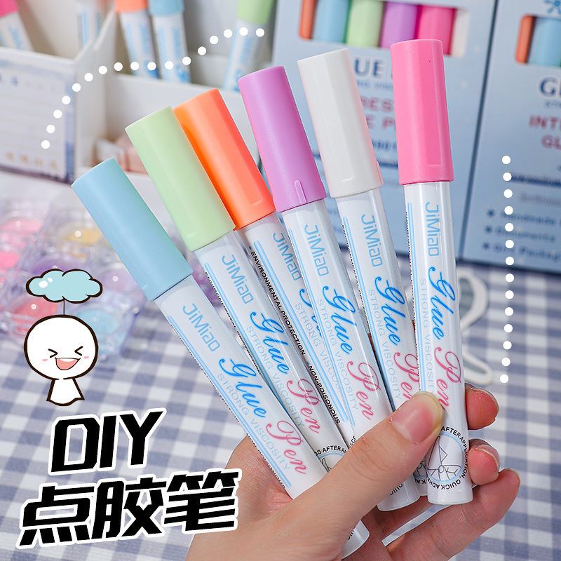 Supplies Solid Archival Glue Stick Pen for Kids,Adhesive Glue for Scrapbooking All Purpose Sticks for Bullet Journals,Photos