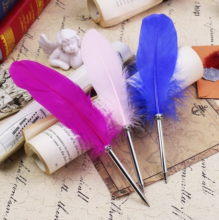 Feather Quill Fountain Pen Set