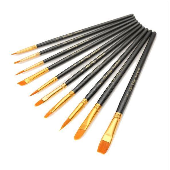 Paint Brushes Set 10 PCS Brushes for Art Painting Watercolor Acrylic Paint oil Painting Artist Brush