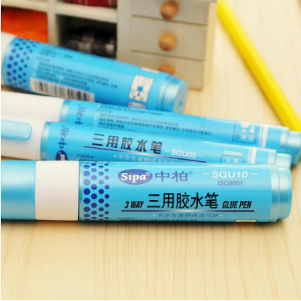 NEWEST item art card craft making decoration glitter glue pen ,environmental protection reuse glue pen