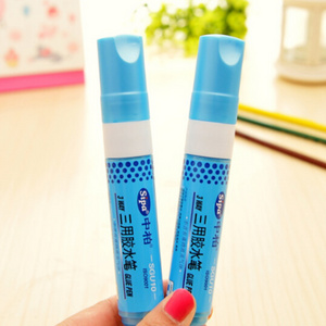 Hot selling product art card craft making decoration glitter glue pen ,environmental protection reuse glue pen