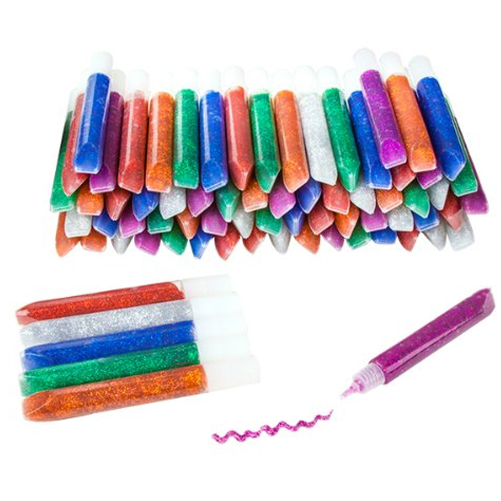 hot selling Creative 3D Washable Vivid Colors Glitter Stick Glue Pen crafting glue supplier