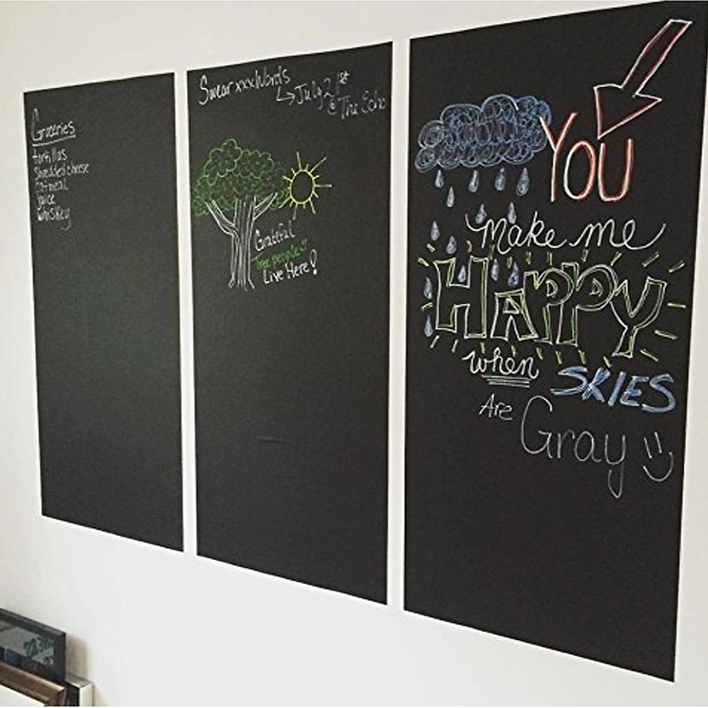 Self Adhesive Chalkboard Notice board Paper blackboard sticker wall stickers for classroom or office