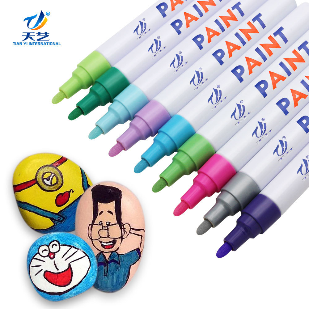 CHINA Facoty 12 colors oil based  paint marker pen car tyre paint  DIY album pen marker