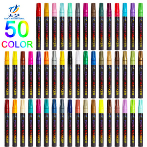 Facoty 50 colors paint marker pen DIY album graffiti pen car tyre paint marker