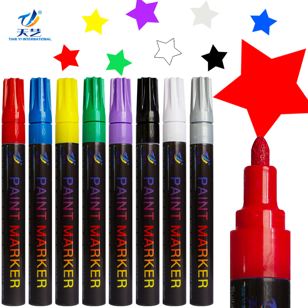 Facoty 50 colors paint marker pen DIY album graffiti pen car tyre paint marker