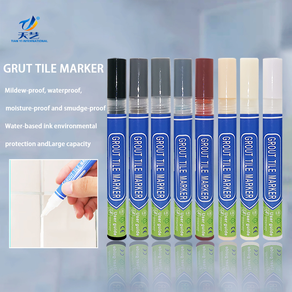 UniBond Grout Reviver Pen / Anti-mould grout pen for bathroom, kitchen, shower and floor tiles / 1 x 7ml