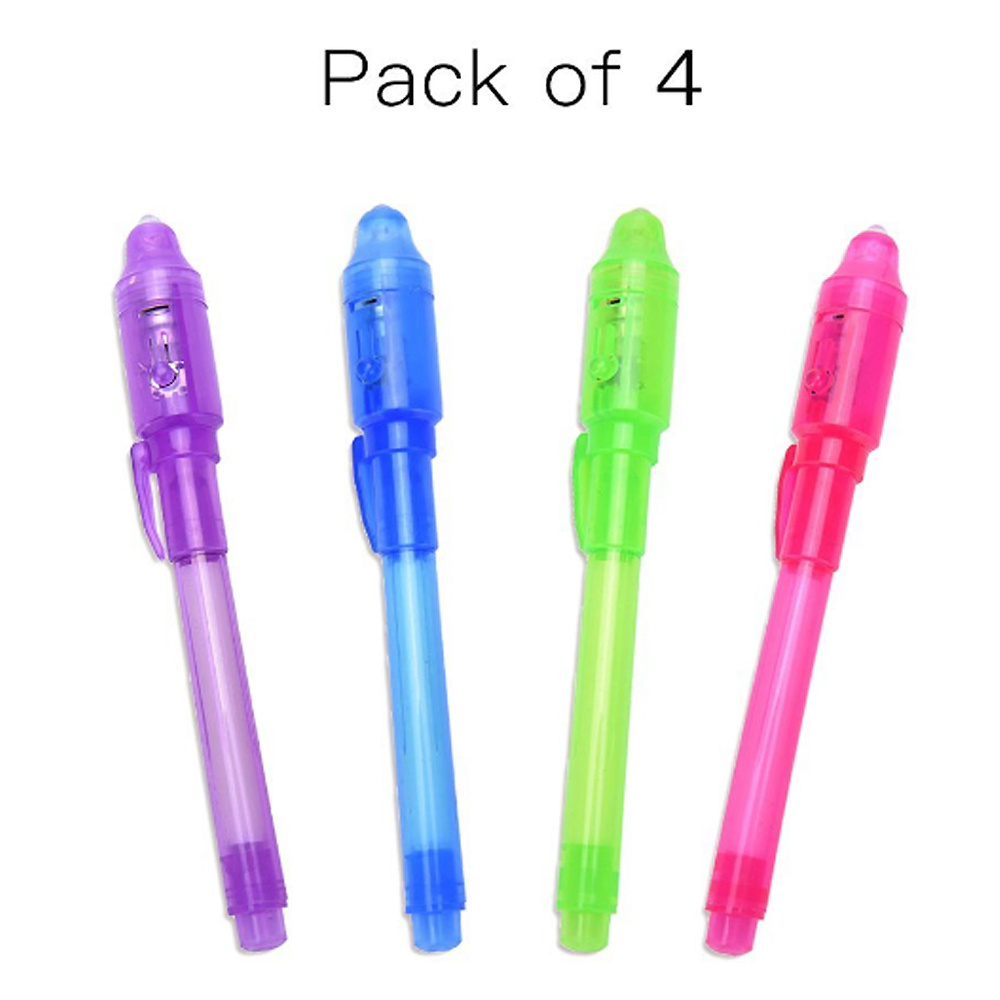 Kids Party Toy Marker UV Black light Invisible Ink Pen With UV Light Magic Pens for Secret Message Writing