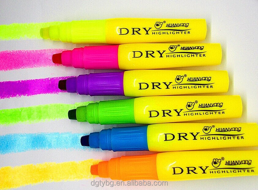 dry highlighter highlighter marker fluorescent highlighter